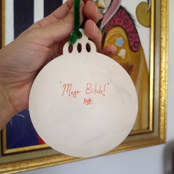 Drop Dead Fred 4 Inch Wooden Ornament - Picture 5 of 5